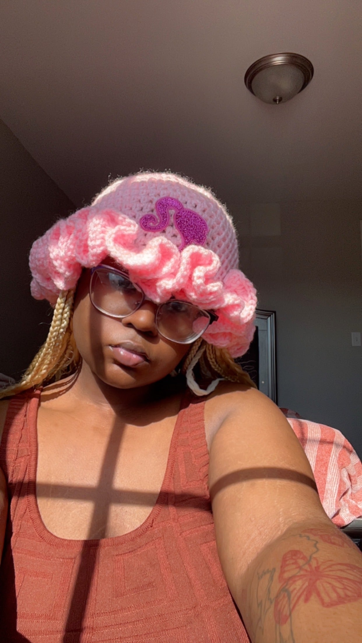 Barbie Pink Crochet Hat